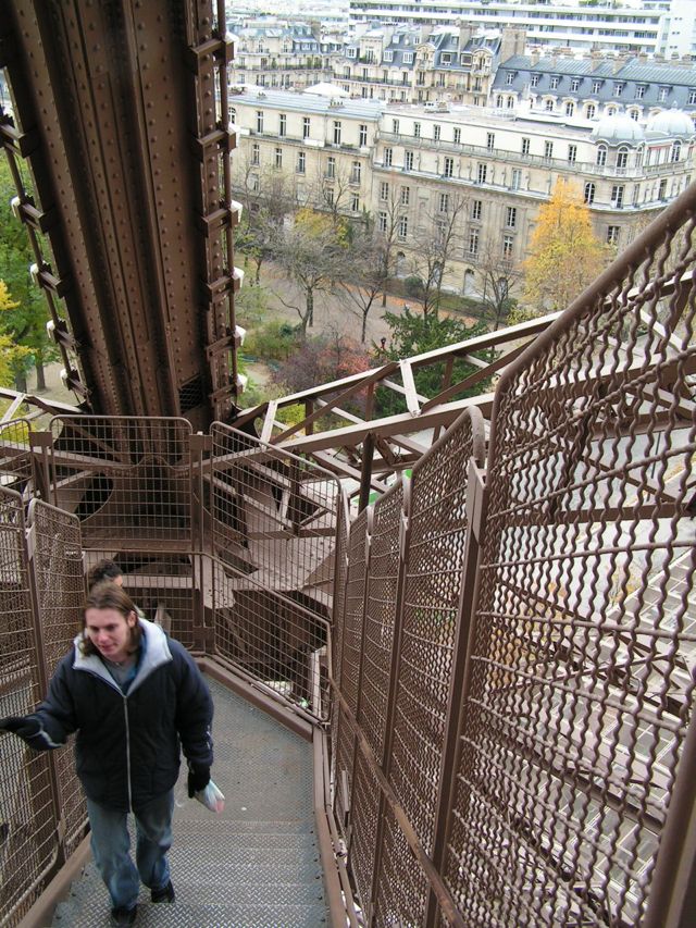 Eiffel Tower stairway
